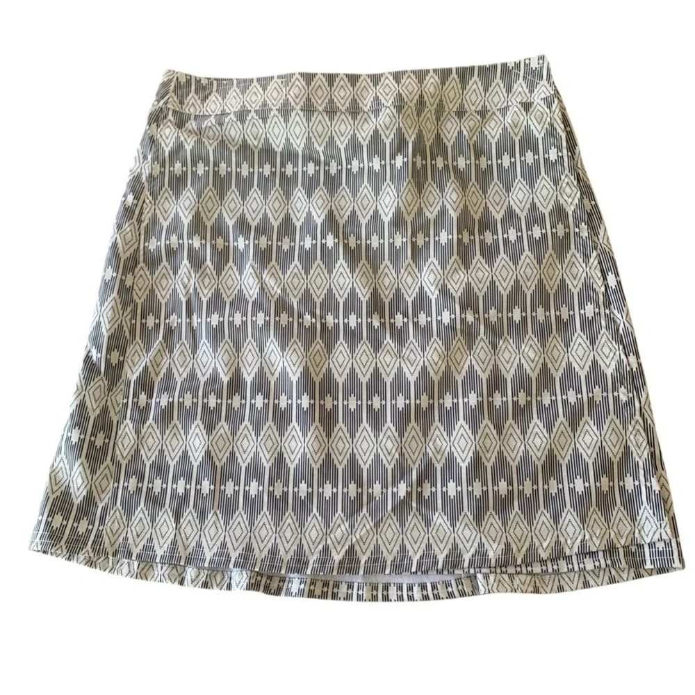Ripskirt Hawaii Westend Black Cream Geometric Swim Coverup Length 2 Sz M